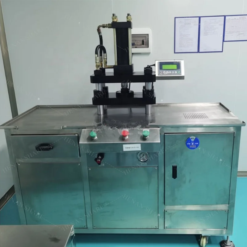 Автоматическая машина для косметического прессования теней век компактная