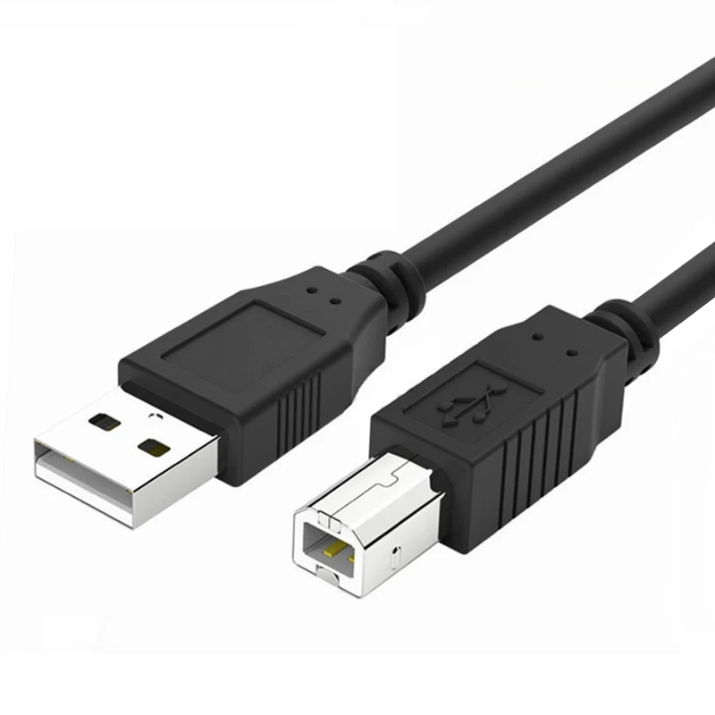 Nickel Plated Usb20 Type A Male To B Male Printer Data Cable Black Am To Bm Usb 20 Printer 4902