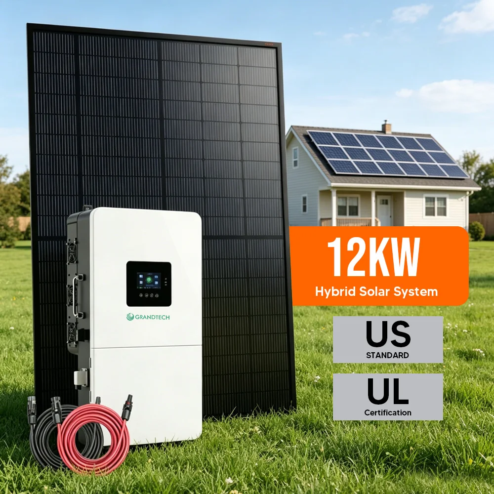 system pŵer cymysg haul 8kW, 12kW: system haul odd-weithdrefn â thransfyrnwr cymysg heb bateri ar gyfer ffermydd/tŵr telechommyneddiad/ynys/cartrefi