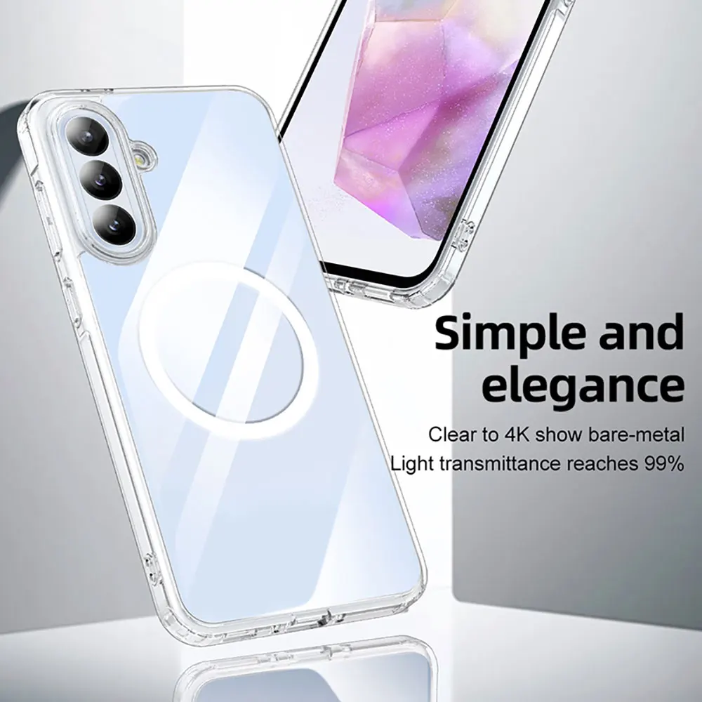 Laudtec Frosted Clear Phone Case Tpu Pc Thin Shell Simple Business Skin Friendly Slim Lightweight Cover For Samsung A36 Sjk977