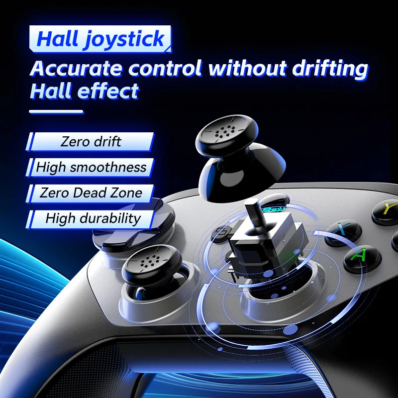 G6S BT Wireless Game Controller for Nintendo Switch, iOS, Android, PC -  Six-Axis Vibration Joystick, 6-10 Hours Playtime