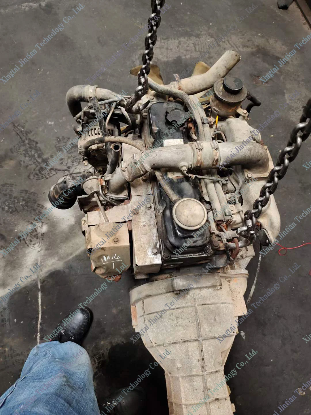 Complete Used Qd32 Turbo Diesel Engine With 4wd 2wd Manual Gearbox For