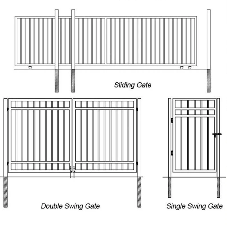 Iso9001 Hot Sell Wholesale Wrought Picket Top Garden Steel Tubular ...