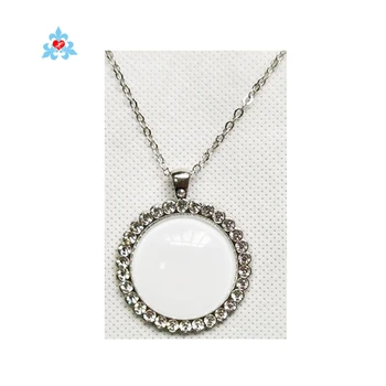 Wholesale Sublimation blank jewelry aluminium alloy necklace sublimation necklace blanks jewelry
