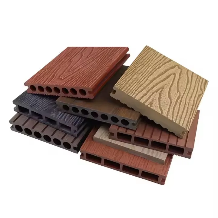 Melinco Factory Wholesale PVC Outdoor Decking 3d Embossed Decking Plank Crack-resistant Outdoor Floor