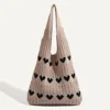 Three rows of hearts - khaki color