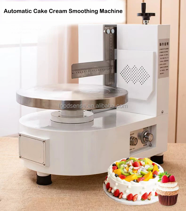 Automatic Cake Cream Smoothing Coating Decorating Plastering Machine