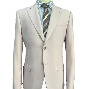 High Quality 2-Piece Men's Woolen Business Suit Slim Fit Coat Pants Single Breasted Flat Plus Size-Breathable 'Tr' Fabric OEM