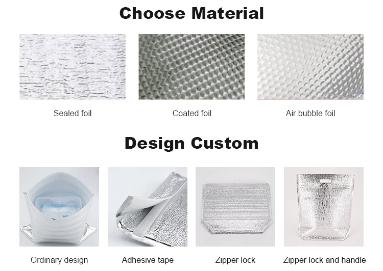 Recyclable Meal Prep Packing Transport Container Liners Large Insulated