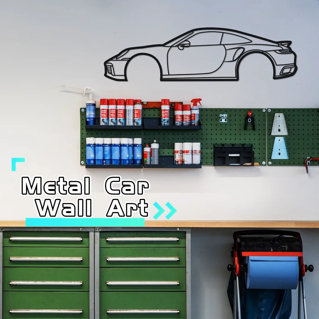 Metal Wall Art Garage Car Wall Decor Automotive Classic Car Gift Decor
