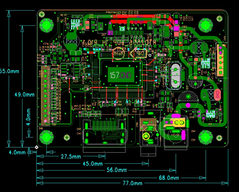 RTD2556 lcd driver board 30pin eDP signal LCD controller board