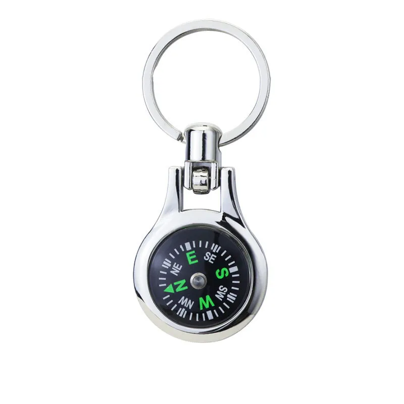 Mini Compass Keychain - Customizable Survival Tool