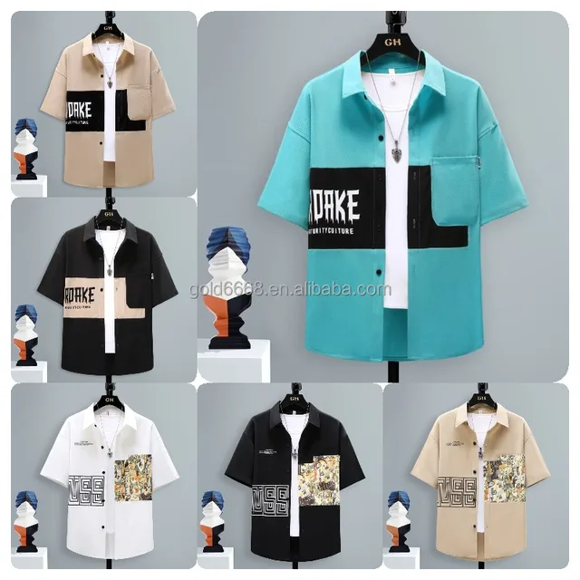 New men's shirt Pure cotton short sleeved formal office shirt High quality men's summer clothing link