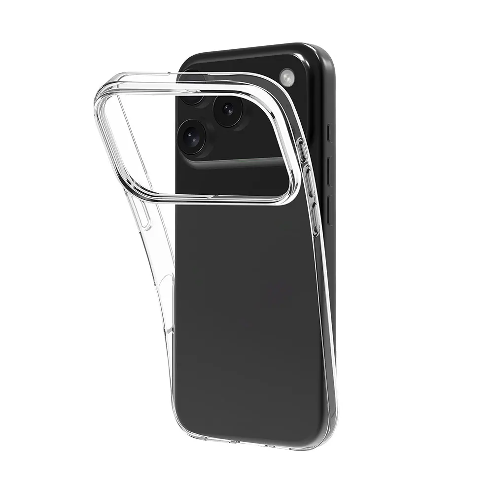 Funda de Teléfono Transparente Personalizable de TPU con Patrón OEM de Claridad Cristalina para iPhone 17 Air Pro Max de Laudtec