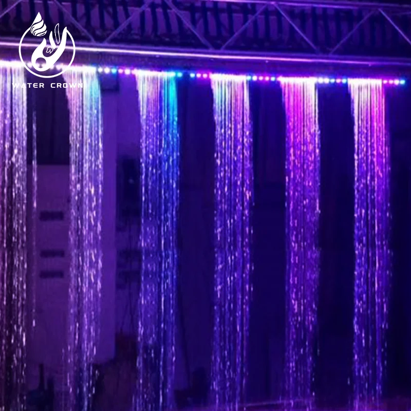 Водяна корона: масштабна CNC-водна композиція з регульованим потоком води, сучасна цифрова водяна завіса для внутрішнього та зовнішнього використання у сучасному ландшафтному дизайні та на терасах