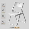 [Thickened carbon steel frame] Silver-white - Wide seat