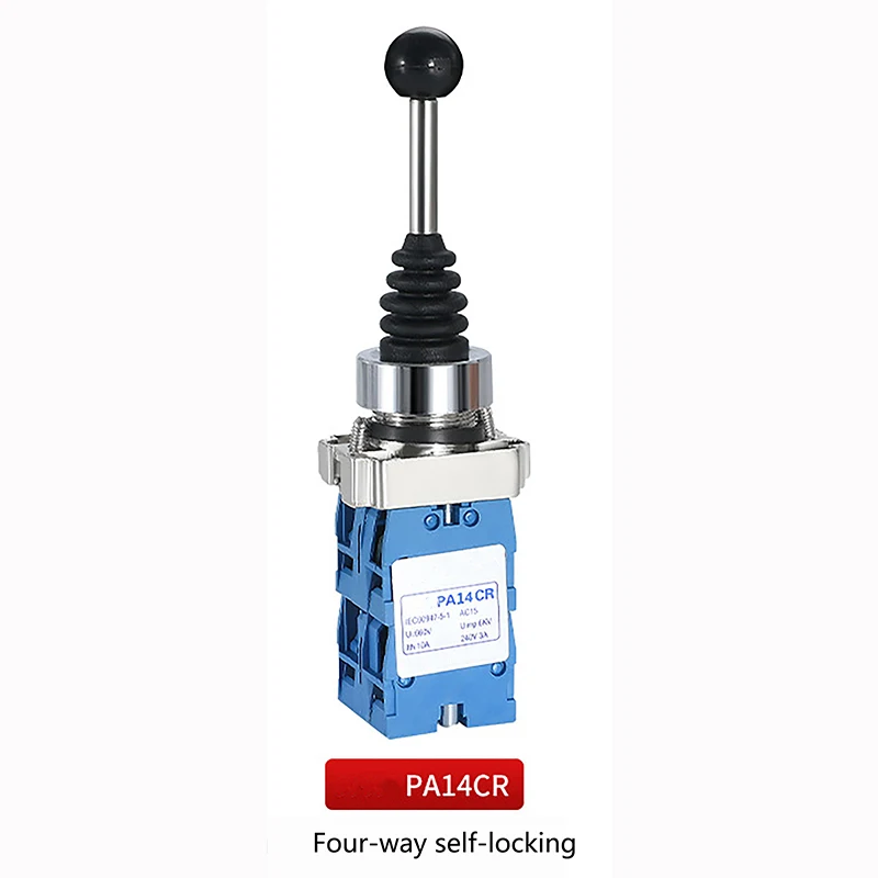 4 Way Position Joystick Switch Self Locking Rotary Power Toggle Cross Momentary Industrial Joystick Switches XD2-PA22
