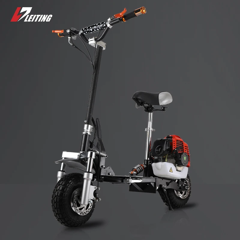 ZIP Speed Mini 4 Stroke 49cc Gasoline Scooter Cheap 2 Stroke 63cc Iron Body with Disc Brake Manual Ignition Alloy Wheel Material