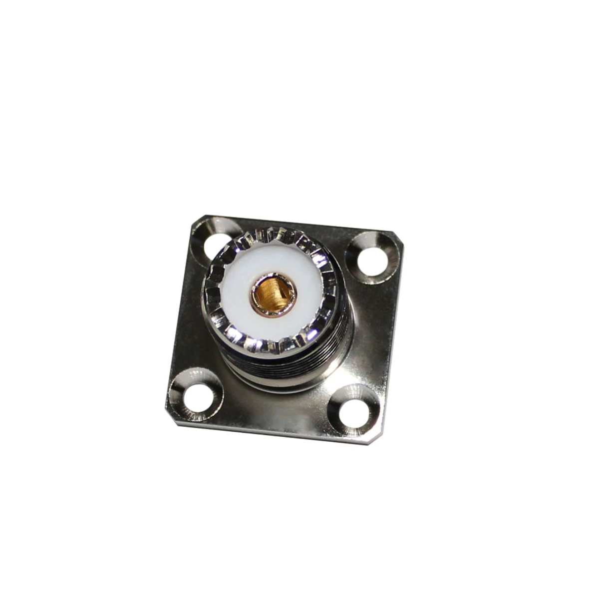 High Performance Factory UHF-KF Connector UHF 4 Holes Flange UHF Female Connector details