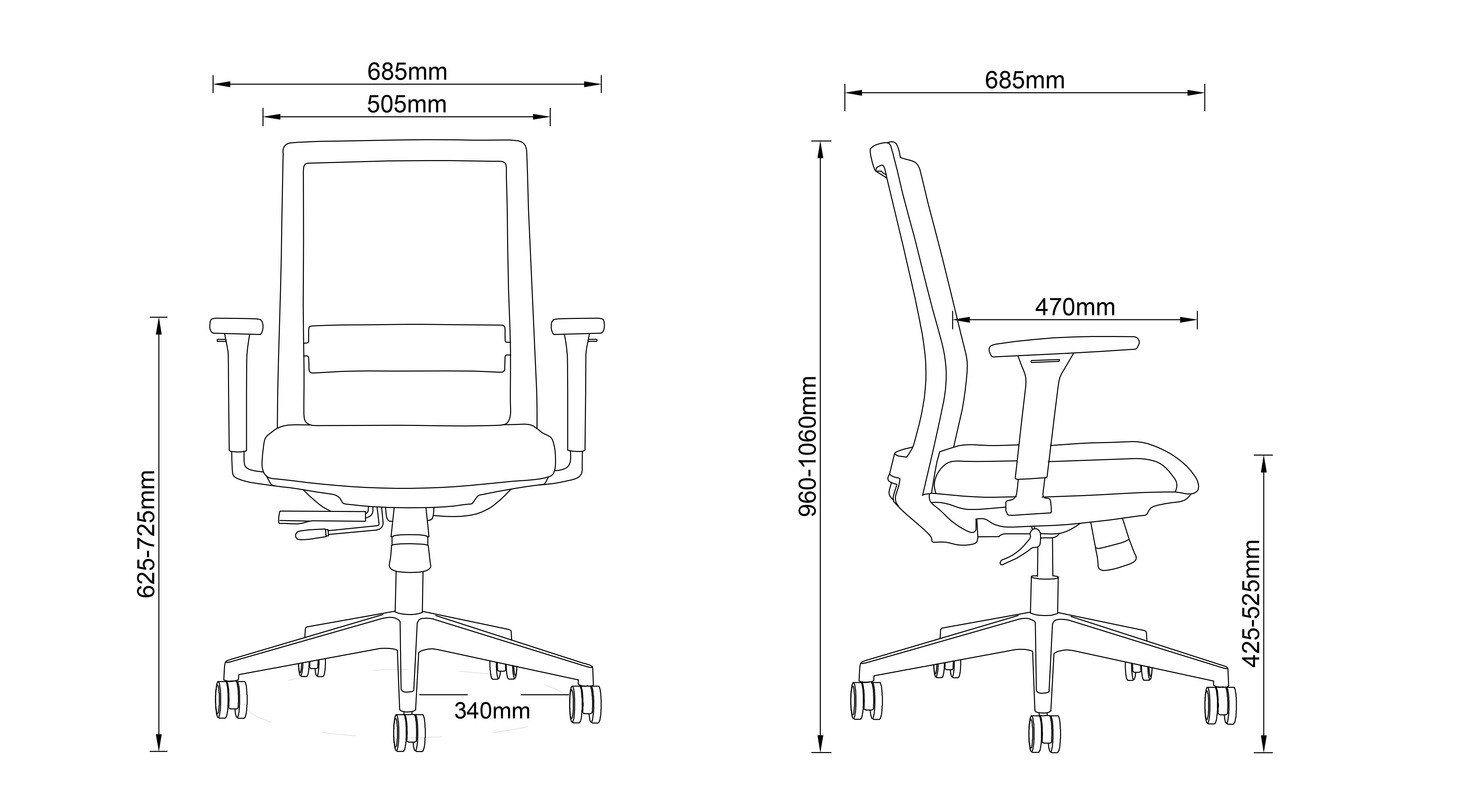 Space-saving Office Chairs by EXPLOCE - Comfort & Style