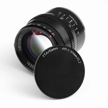 TTArtisan 50mm F1.2 APS-C Large Aperture Portrait Camera Lens for EOSM mount M4/3 mount detail image