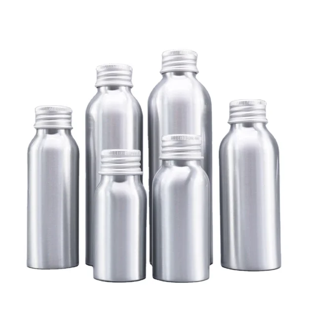 30ml 50ml 100ml 200ml 250ml 500ml Wholesale aluminum bottle with aluminum screw cap