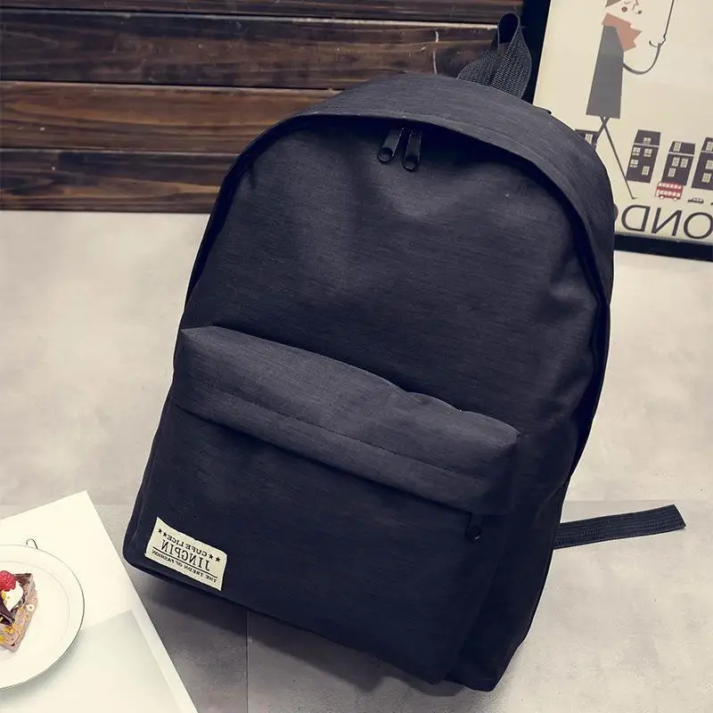 Fashion Polyester Gray Maroon college student School mochila Backpack bags For Teenager