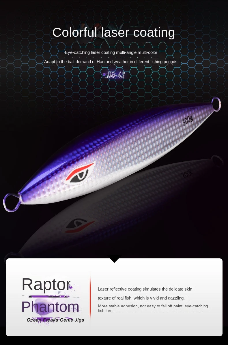 300g 400g 500g Jigging Lead Molds Saltwater Fishing Lures Fishing Lure