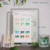 L'ensemble de 12 couleurs Clear Lime comprend une palette de couleurs finie
