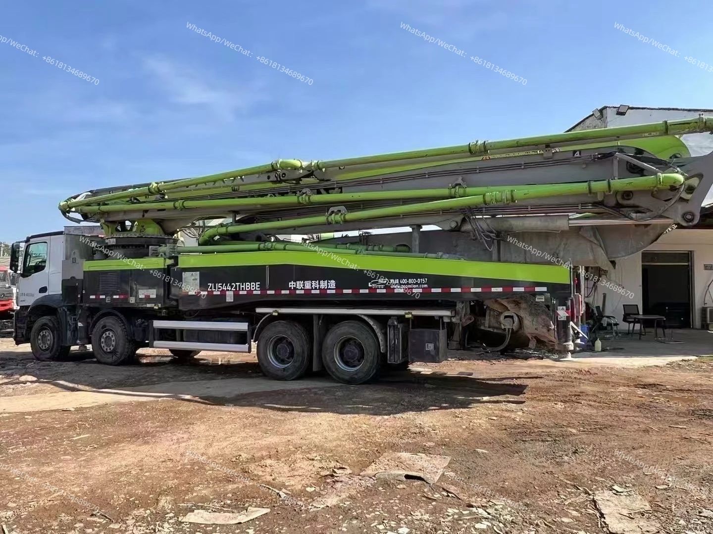 59m Used Chinese Zoomlion ZLJ5442THBBE Concrete Pump Truck with 59m Used Chinese Zoomlion ZLJ5442THBBE Concrete Pump Truck with