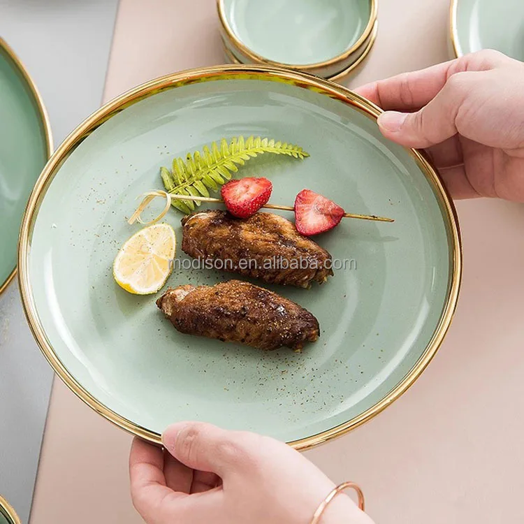 Light luxury tableware set ceramic household high-grade Phnom Penh bowl and plate combination