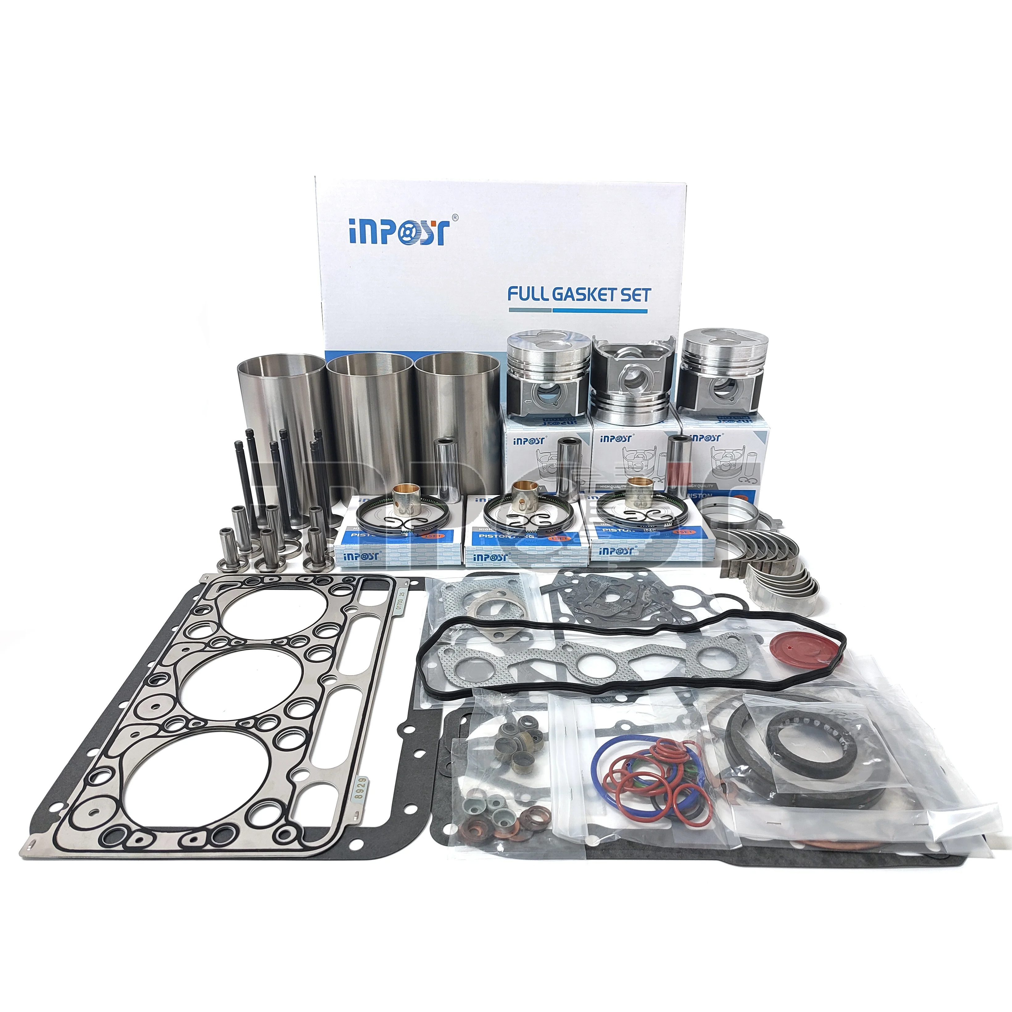 D1703 D1703 Engine Rebuild Kit Overhaul Set for Kubota Engine Diesel 325C Mini Excavator L3300DT Kubota Tractor