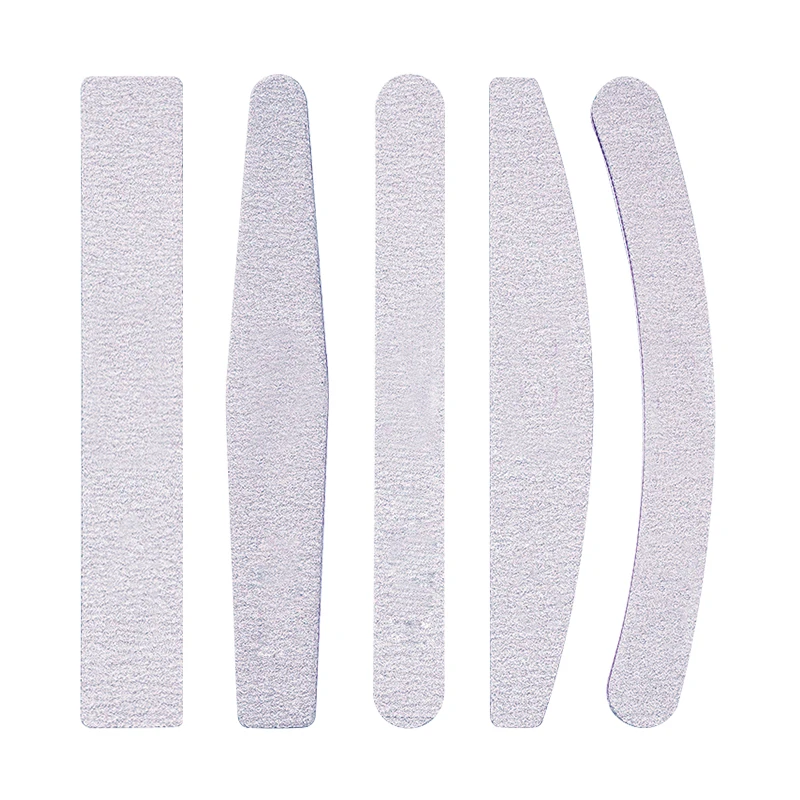 Professional Nail Tools Double Side Custom logo Emery Board Disposable Nail File 80 100 180 240  Washable  Nail File Set