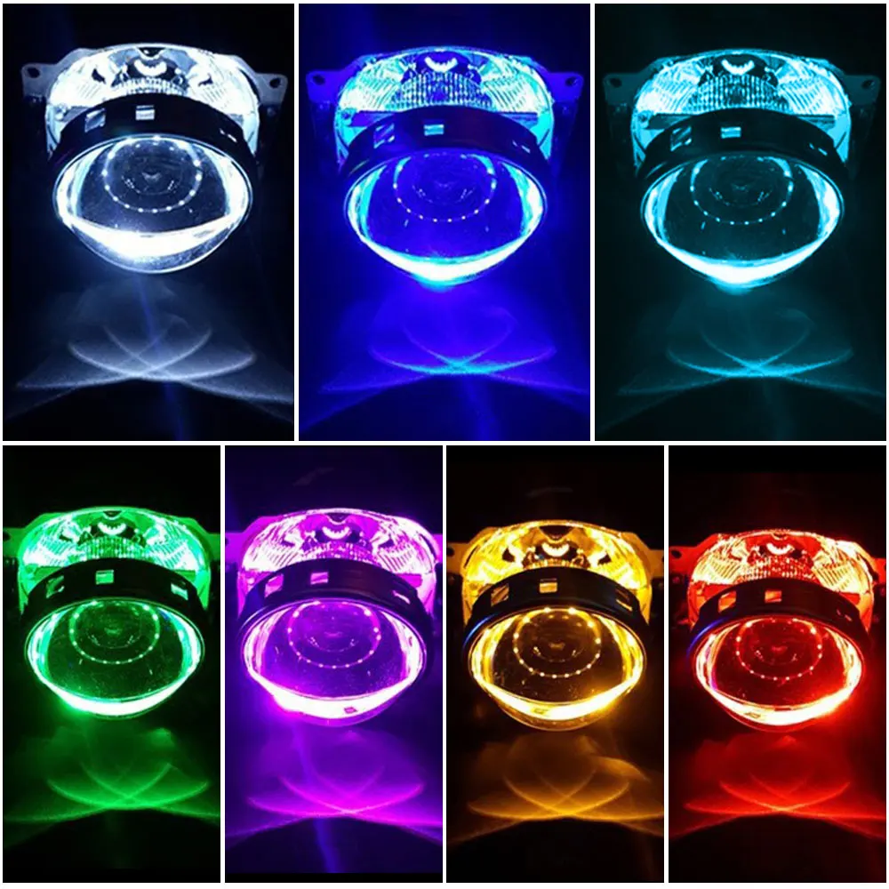 23cm Auto Headlights Led Retrofit Devil Eye Demon Eyes Head Lamps Car 