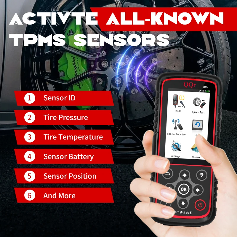 Programmable Universal Tpms 315mhz 433mhz 2 in 1  Tpms Sensor Solution Diagnostic Tool for Cars Obd Scanner Tpms Tool for BMW