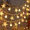 Warm White Star & Small Round Ball