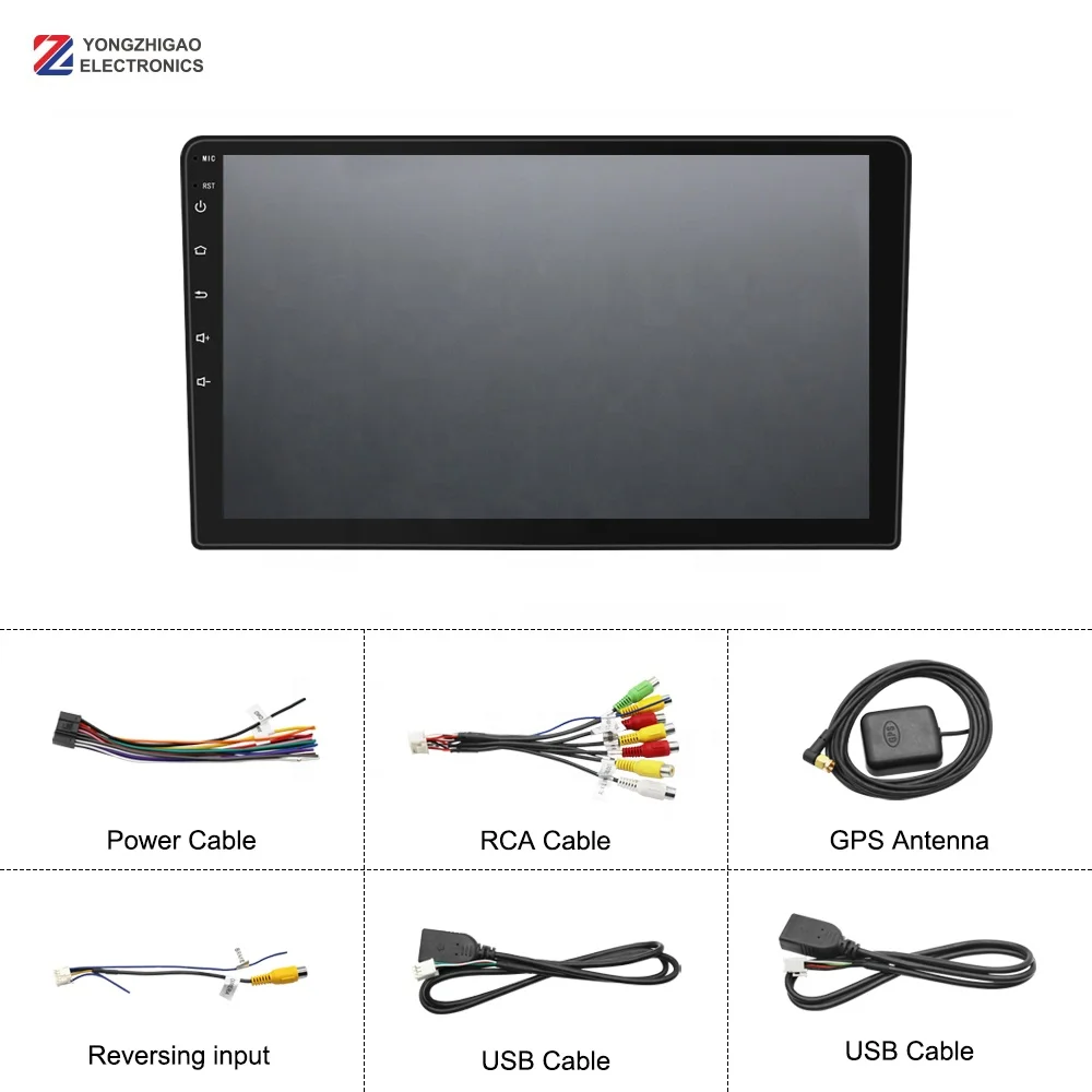 YongZhiGao 1 Din Android Car Stereo 9/10 Inch IPS Screen