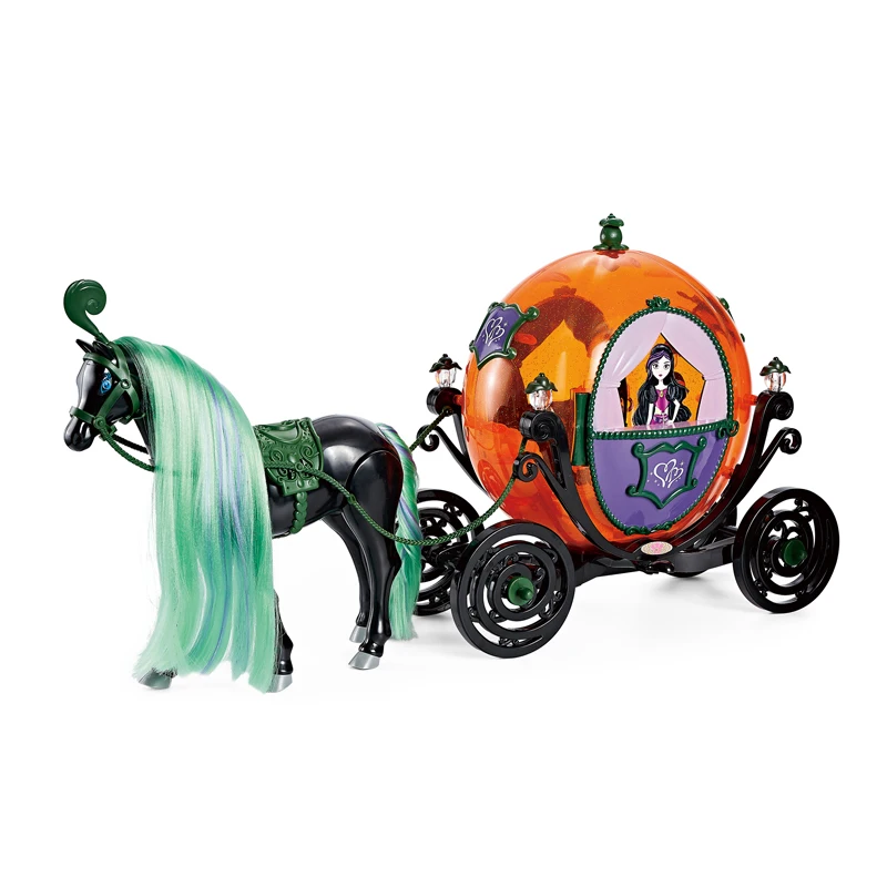 Girls Princess Cartoon Horse and Carriage Battery Toy Car