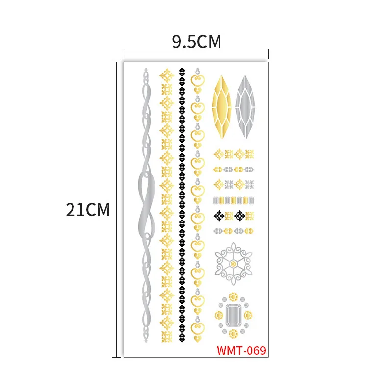 Золотые Соблазнительные трафареты хной принт временная татуировка наклейка индийская паста кружевная Вагина металлическая хна для женщин