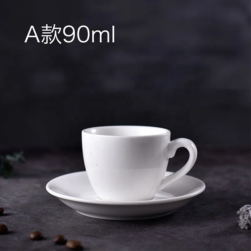 Ins Triangle Shape Custom Logo White Porcelain Milk Coffee Mug
