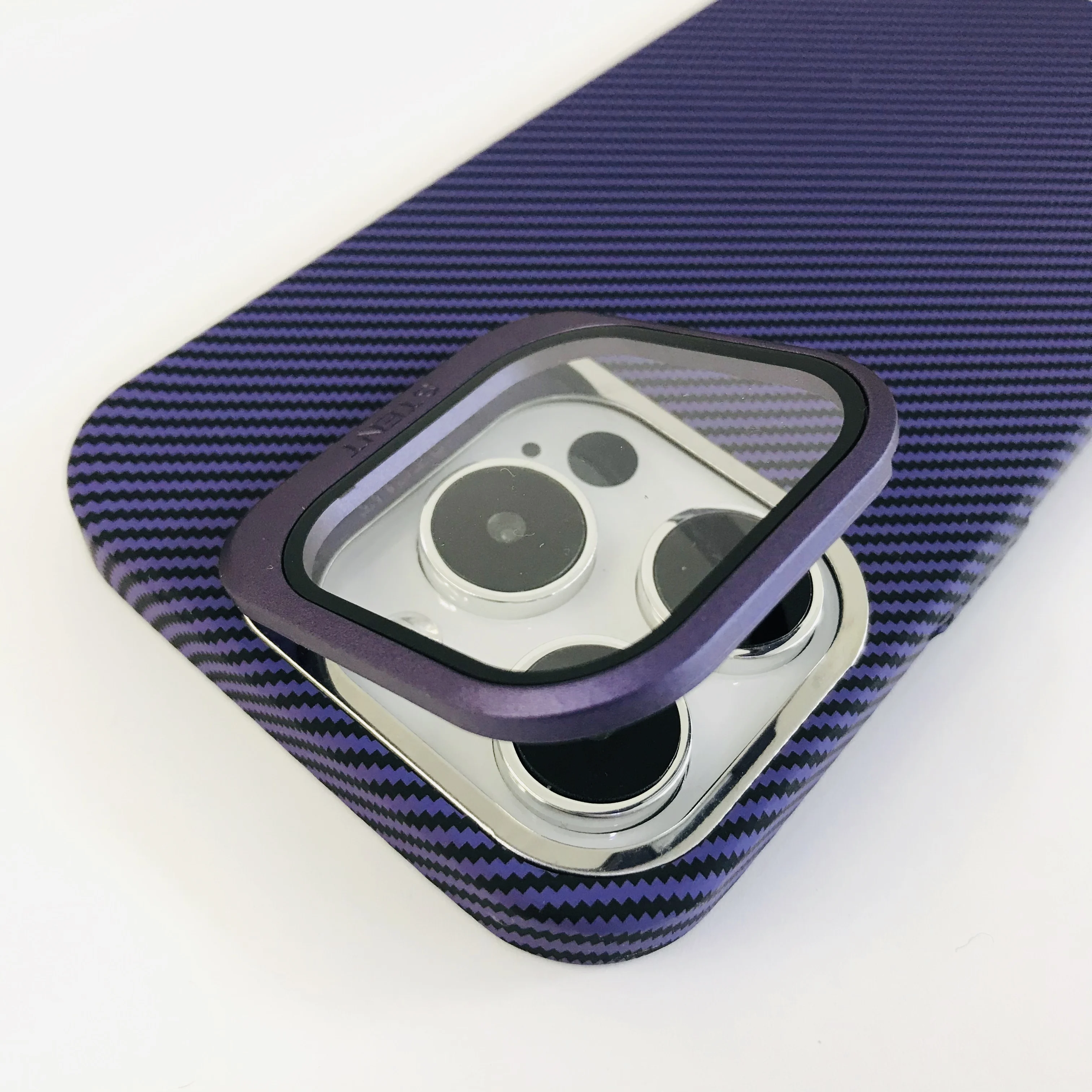 Camera Lens Stand Holder Case For Iphone 14 Pro Max Carbon Fiber Case