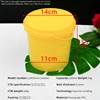 Cubo con asa de 1200 ml amarillo