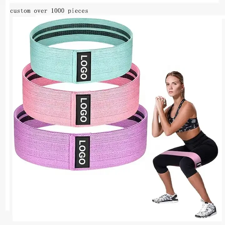 Hip Circle Band Legs Glut Shape Fitness Exercise Cotton Elastic Weight Lifting Yoga Pilates Abs Workout Resistance Bands