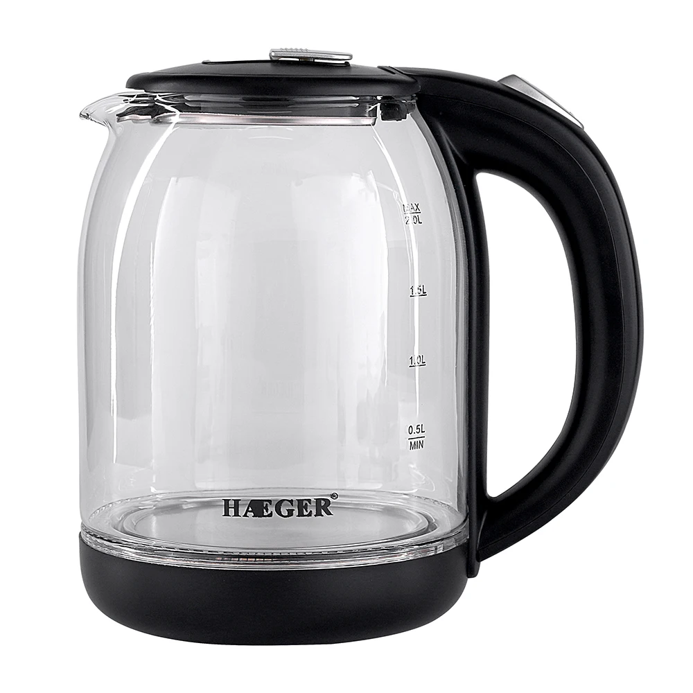 HAEGER household  electric kettle. Great quality health kettle boil tea/ glass electric kettle