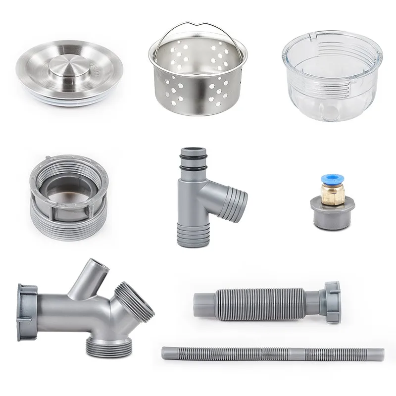 product waste pipe  drain tube hot sale mode pp sink drain pipe  p trap item adjustable  drainage system with sink plug drainer350-0