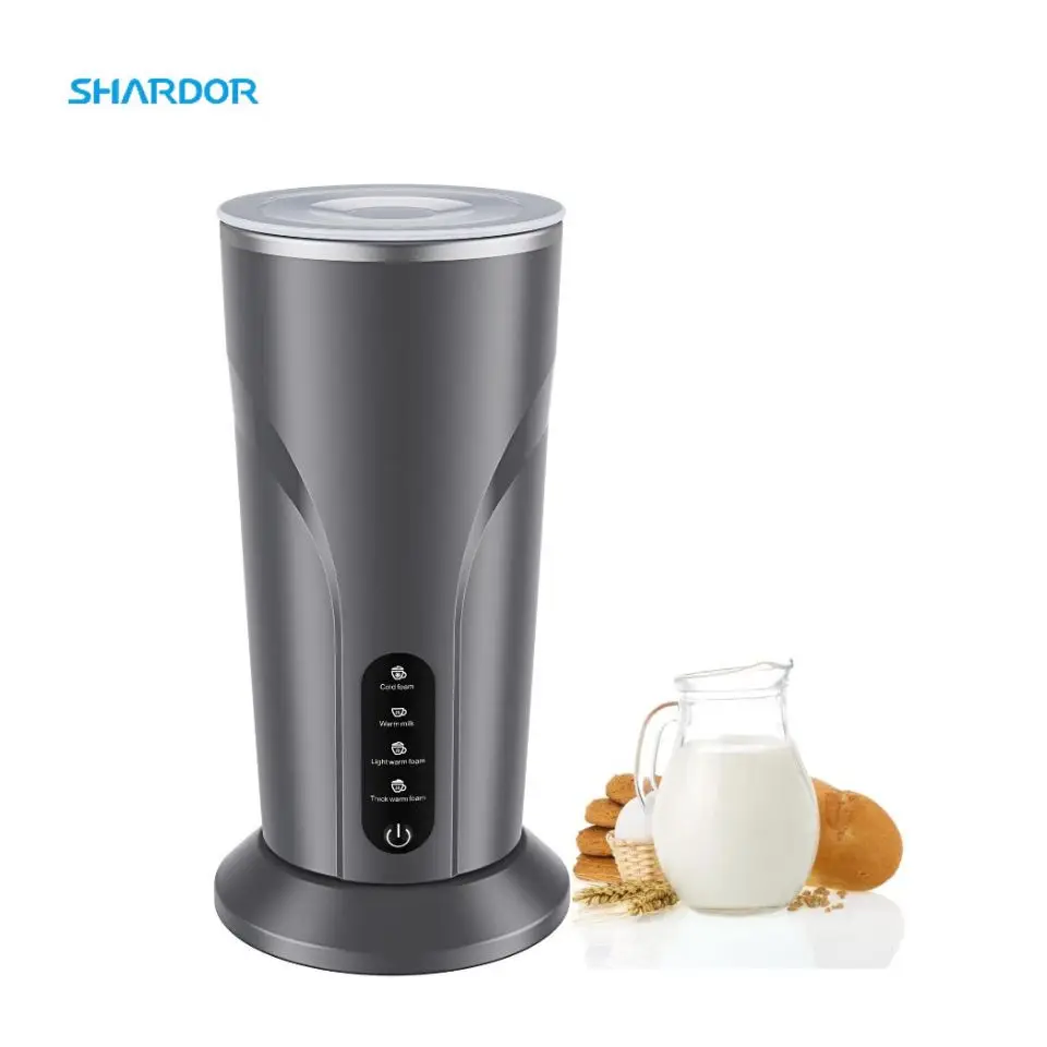 Automatic Electric 4 in 1 Milk Foam Machine With Stand Cappuccino Foamer Espresso Steamer Milk Frother