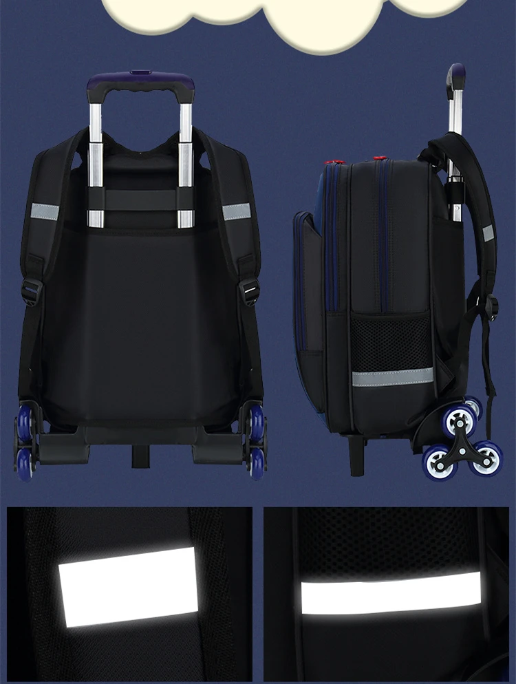 Waterproof Nylon School Bags Casual Backpack Set for Student Kit Student School Bag Backpack Boys Schoolbag Set