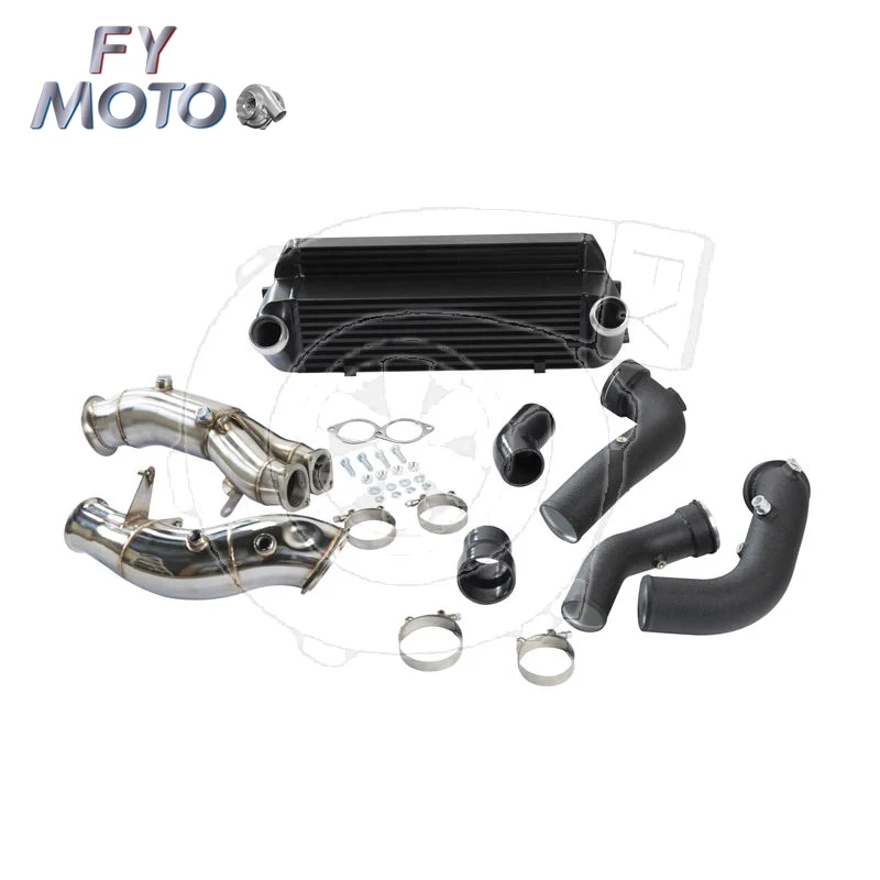 Special Design Widely Used Intercooler + Downpipe + Charge Pipe For E82 E88 E90 E92 335I 435I M235I