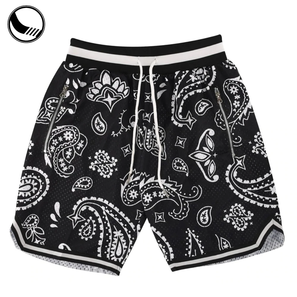 BETHERIVAL Double Knit Retro Set Youth Bulk Camo Heavyweight Design Team Custom Patch Blank Mesh Fit Dry Custom Paisley Basketball Shorts