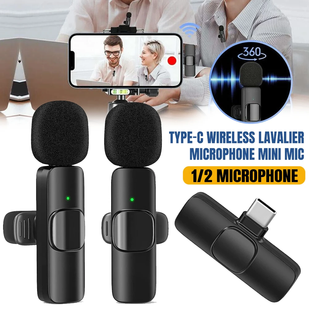 Wireless Microphone Ideal for Live Vlogs Interviews